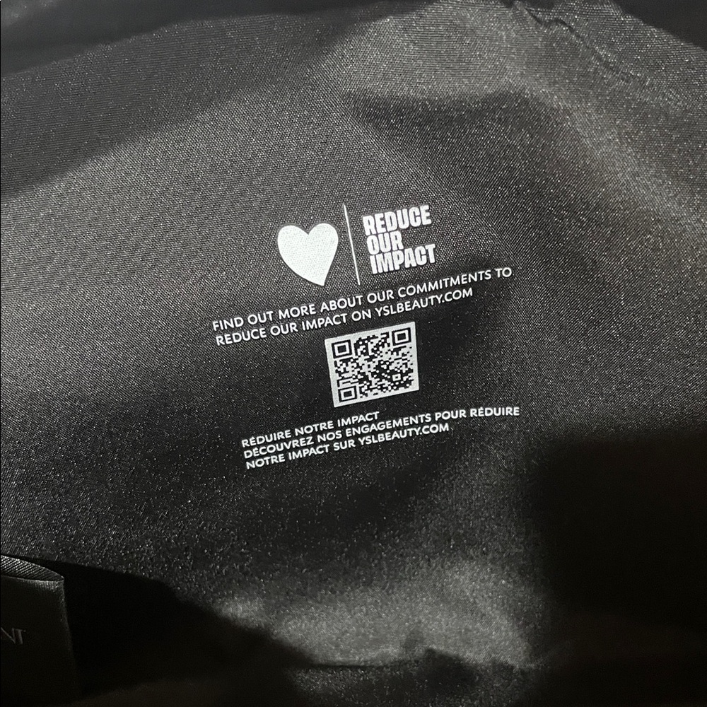 🍉 YSL MYSLF ABSOLUTE Black Toiletry Bag with Silver MYSLF Logo - Picture 13 of 16